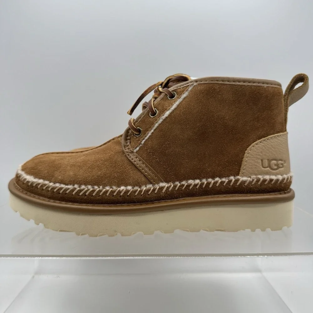 NEW! UGG Neumel Stitch Chestnut Chukka Boots 1094398 Men's 6 / Women's 7